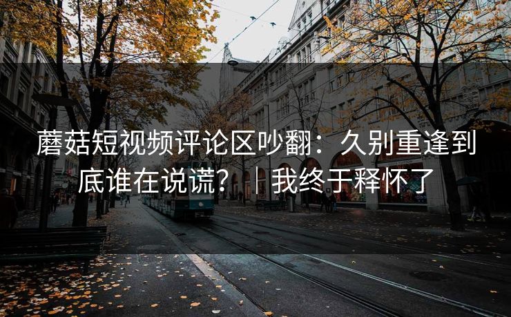 蘑菇短视频评论区吵翻：久别重逢到底谁在说谎？｜我终于释怀了